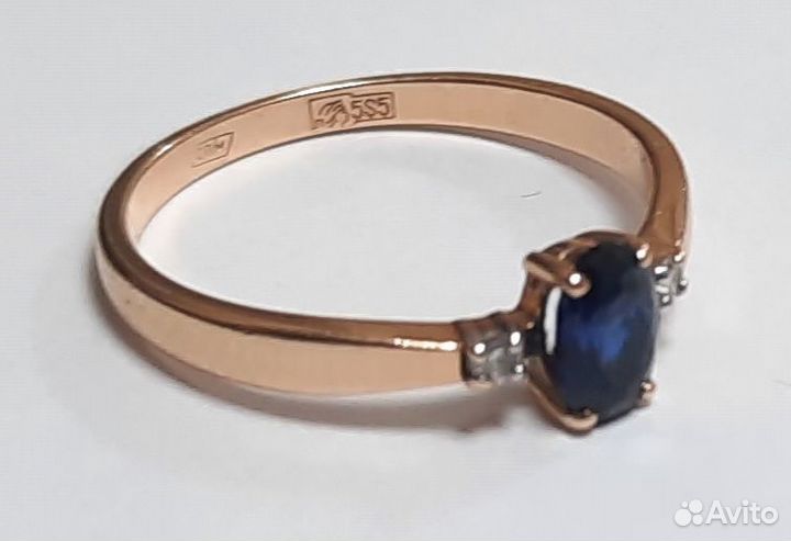 Комплект кольцо и серьги с бриллиантами