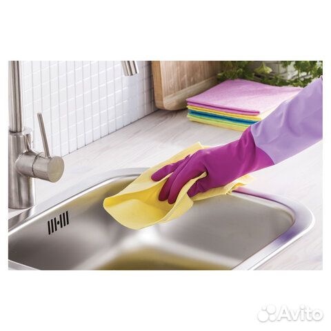 Перчатки резиновые, х/б напыление, рифленые пальцы