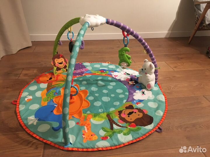 Детский игровой коврик с музыкой и игрушками