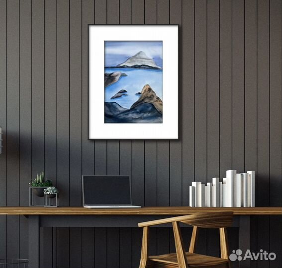 Интерьерная большая картина. Горы