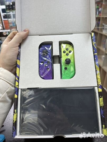 Nintendo switch oled Splatoon 3 edition прошитая