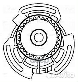 Насос водяной VW golf III (91) 1.4I/1.6I (шкив