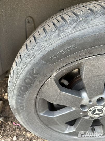 Диски с резиной на mercedes r18 w166