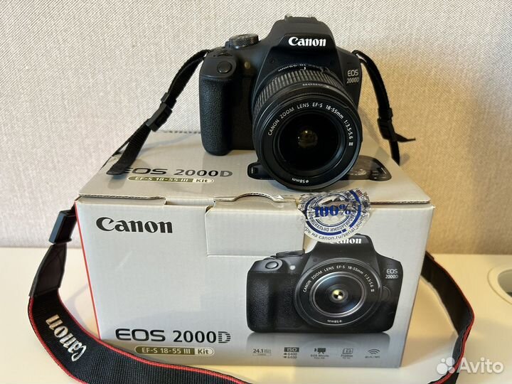 Зеркальный фотоаппарат Canon EOS 2000D Kit 18-55mm