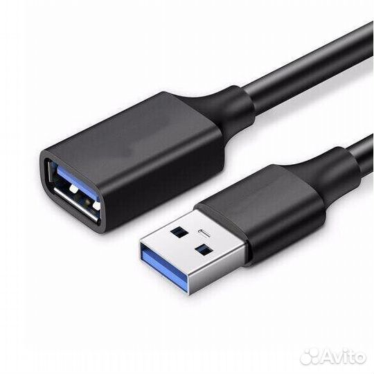 Кабель удлинительный USB3.0 Am-Af 0.5m Telecom чер