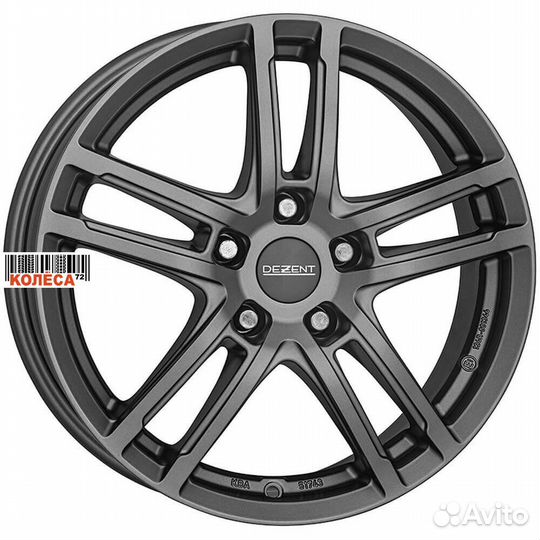 Dezent TZ 7.5x18 5x100 ET38 Dia60.1 Graphite