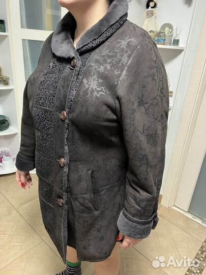 Дубленка натуральная женская снежная королева