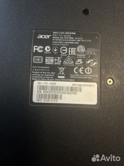 Acer es1 731