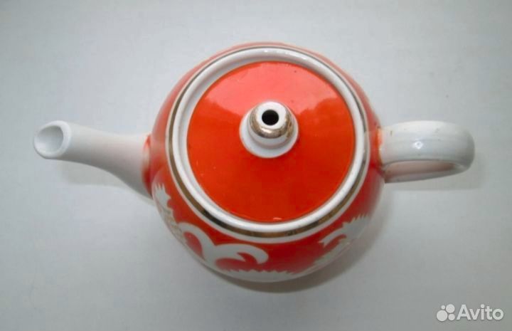Фарфор чайник песочное, 0,65л, крытье,СССР
