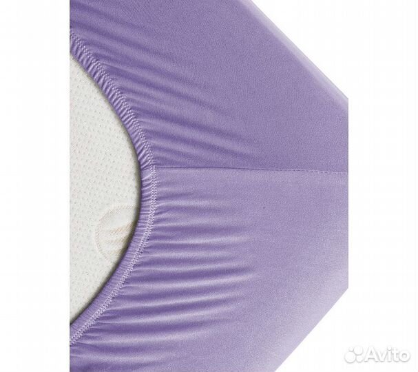 Простынь GoodNight Трикотаж 160х200х20 Лаванда на