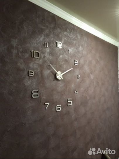 Настенные часы 3D часы «Классика» (серебро)