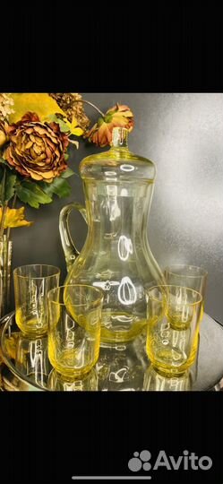 Графин и стаканчики СССР