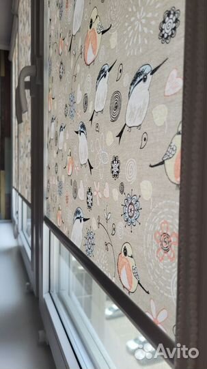 Рулонные шторы от производителя. Установка бесплат