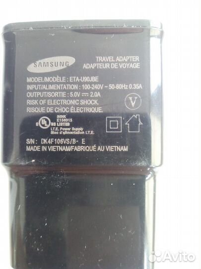 Зарядное Устройство Блок Питания Samsung ETA-U90JB