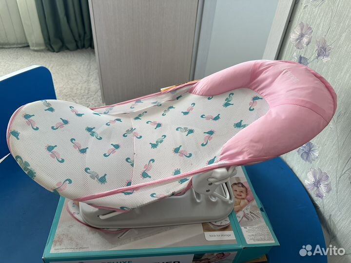 Лежак для купания с подголовником Deluxe