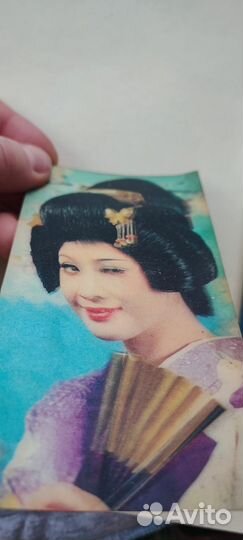 Открытки-стерео 3D подмигивающая винтаж СССР