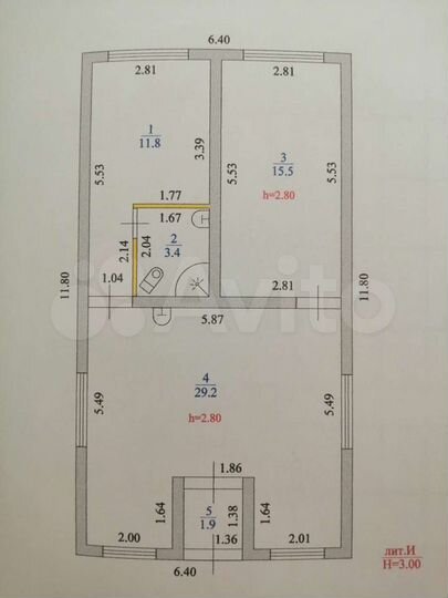 Дом 104 м² на участке 3,7 сот.