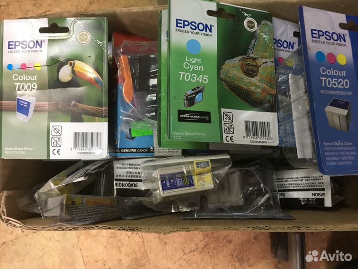 Оригинальные картриджи Epson, Canon