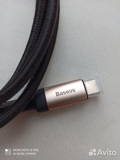 Кабель Baseus Cafule Series PD3.1 Cable 1м 10Gbps