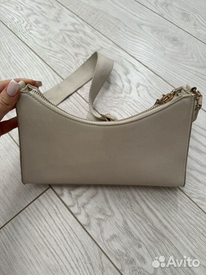 Сумка женская через плечо бежевая mango