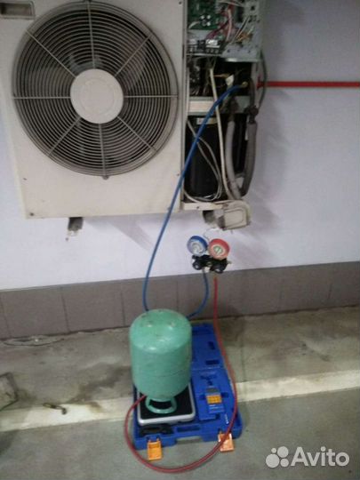 Монтаж кондиционера, на холод и тепло, бризер