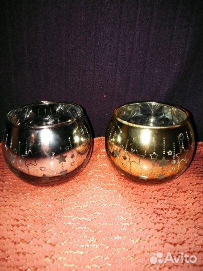 Набор подсвечников/стекло