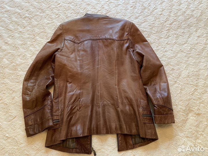 Куртка кожаная женская 46