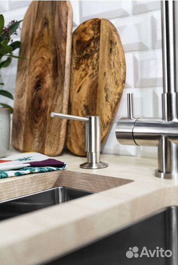 Дозатор Omoikiri, ом - 02 BN, нержавеющая сталь