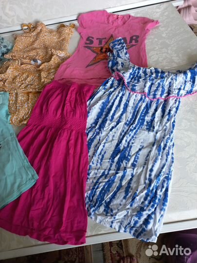 Вещи пакетом для девочки 128-140
