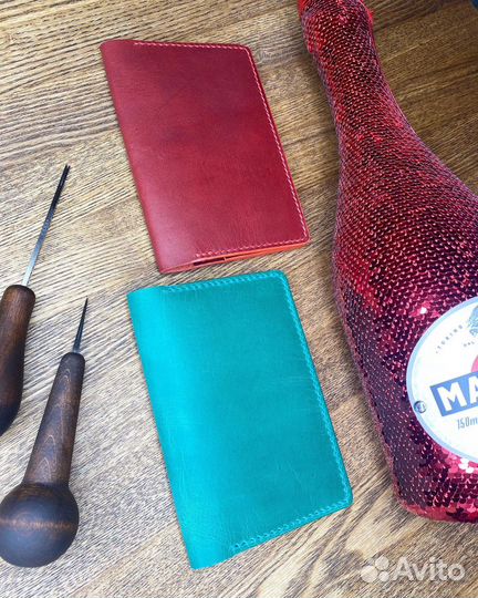 Обложка для паспорта. Натуральная кожа