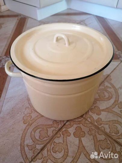 Кастрюля эмалированная 10 л