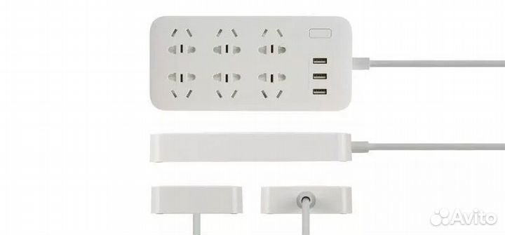 Удлинитель Xiaomi Mi Power Strip 6 розеток + 3 USB