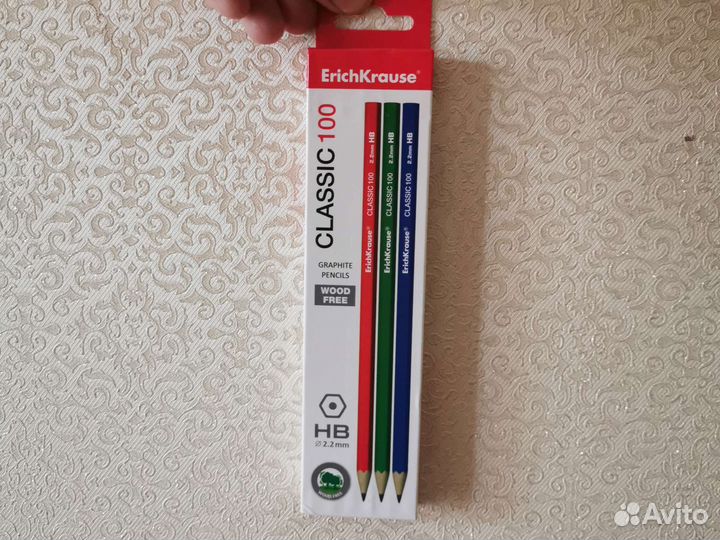 Карандаши Erichkrause твёрдо-мягкие classic 100