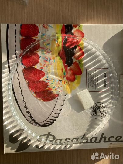 Блюдо стеклянное круглое 280мм Pasabache