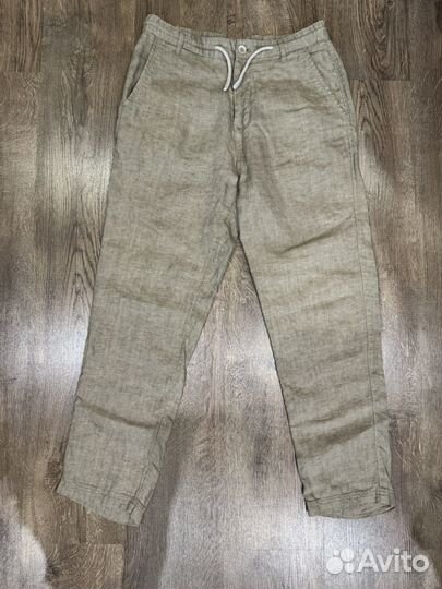 Мужские льяные брюки zara (р-р 38)