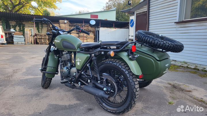 Мотоцикл с коляской groza defender 500 с птс