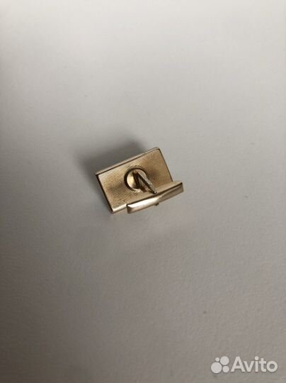 Запонки винтажные с прозрачными вставками СССР