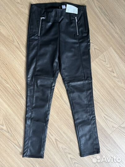 Кожаные штаны H&M, новые