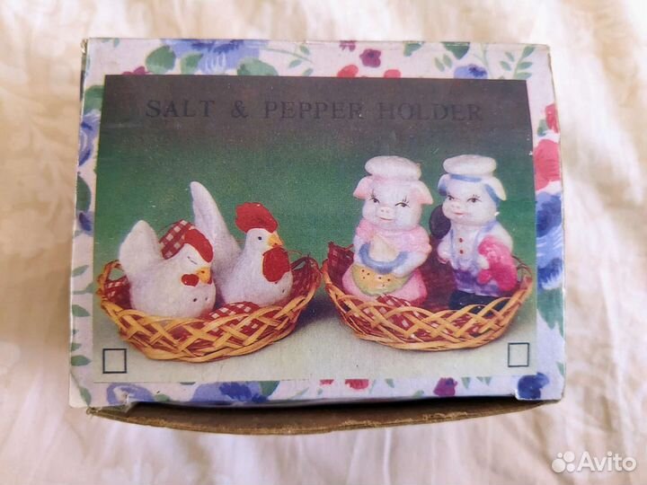 Набор для соли и перца винтаж