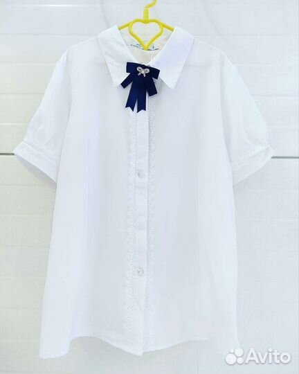 Блузка белая школьная