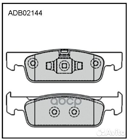 Колодки тормозные дисковые перед ADB02144 A