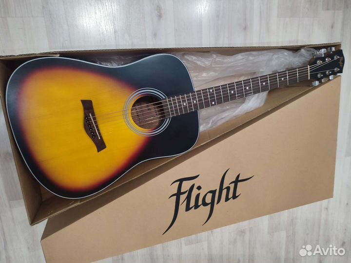 Гитара Flight акустика большой дредноут