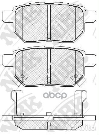 Колодки тормозные toyota corolla 1.4 VVT-I 02