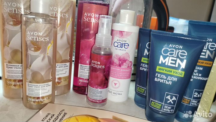 Гель для душа, шампунь, пена для ванн Avon