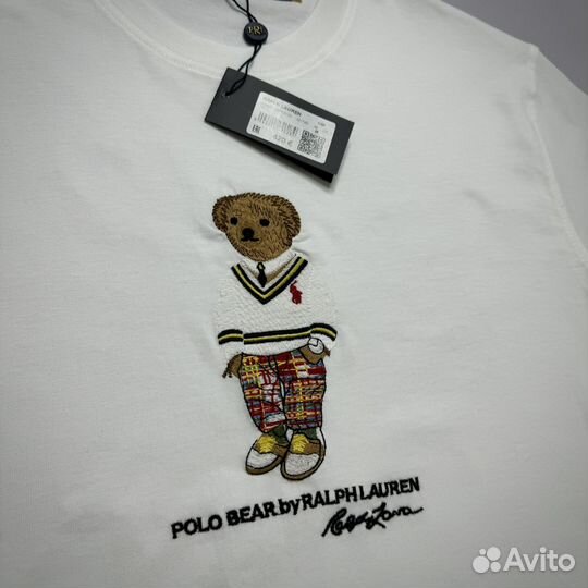 Футболка Polo Ralph Lauren с мишкой. Premium