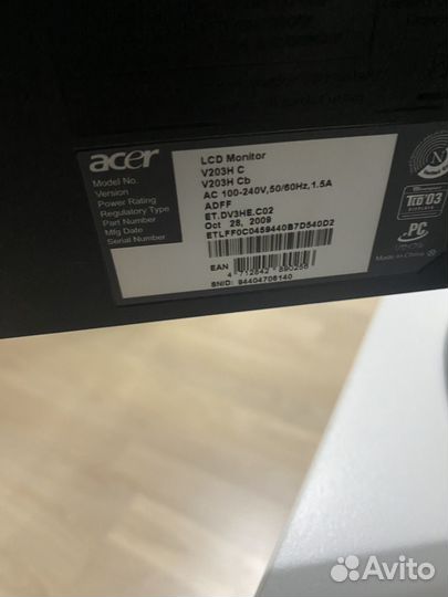 Монитор 21.5 acer бу