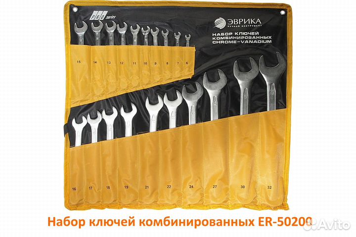 Набор из 20 ключей комбинированных