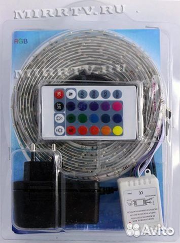 Светодиодная лента цветная 5м