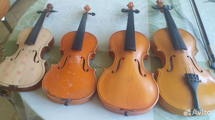 Скрипки детям 4 штуки