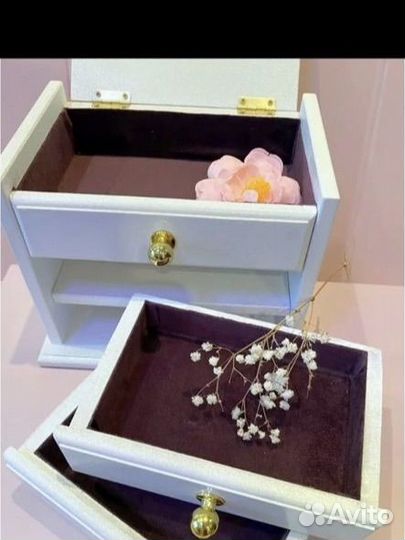 Шкатулка для украшений деревянная большая